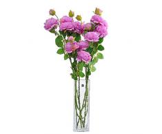 cn-Knight Künstliche Pfingstrose aus Seide, echte Haptik, Blumensträuße für Hochzeit, Braut und Brautjungfern, Home Office, Hoteldekoration, Babyparty, Party, Abschlussball, Tafelaufsätze, Türkranz 8pcs in pack violett