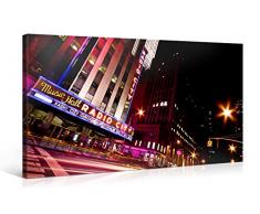 Picanova – Radio City Music Hall New York 100x50cm – Premium Leinwanddruck – Kunstdruck Auf 2cm Holz-Keilrahmen Für Schlaf- Und Wohnzimmer