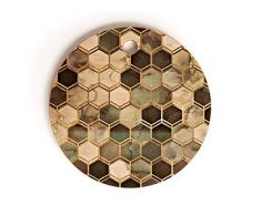 Society6 Monika Strigel Schneidebrett, aus robustem Marmor, 29,5 x 29,5 x 1,3 cm, 1,27 kg, mehrfarbig