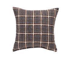 uxcell Buffalo Karo Überwurf Kissenbezug Baumwolle Leinen Klassisch Retro Bauernhaus Dekorative quadratische Kissenbezüge für Sofa Schlafzimmer Auto 1 Pack/18x18 #27