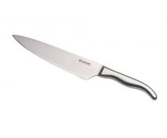 Le Creuset Kochmesser, 20 cm 18/8 Damaststahlklinge mit glattem Schliff, Edelstahlgriff, Rostfrei, Silber