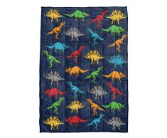 Jay Franco Trend Collector Dino beschwerte Decke, ca. 4,5 kg – Maße: 91,4 x 121,9 cm, Kinderbettwäsche mit Dinosauriern – farbecht, super weicher Velboa