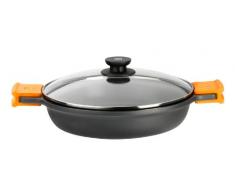 BRA Kochtopf, flach, Schwarz, 40 cm