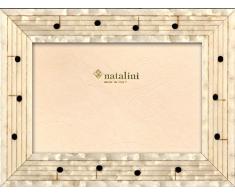 Natalini Note Bianco 13X18 Bilderrahmen mit Unterstützung für Tisch, Tulipwood, Weiß, 13 X 18 X 1,5
