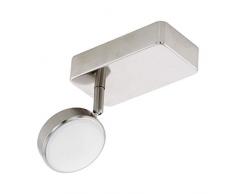 EGLO connect LED Wandspot Corropoli-C, Smart Home Spot 1 flammig, Deckenspot aus Stahl und Kunststoff, Farbe: nickel matt, weiß, dimmbar, Weißtöne und Farben einstellbar