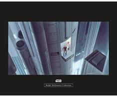 Komar Wandbild Star Wars Classic RMQ Escape Plan | Kinderzimmer, Jugendzimmer, Dekoration, Kunstdruck | ohne Rahmen | WB139-50x40 | Größe: 50 x 40 cm (Breite x Höhe)