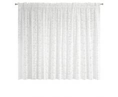 Eurofirany Gardine Heather Creme Ösengardine mit dezente weißer Blumen, Polyester, 350 x 160 x 1 cm