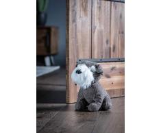 Gallery Schnauzer Türstopper, 26 cm, Grau