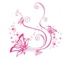 INDIGOS 4051719960310 Wandtattoo MD419 schÃ¶ne Orchideen 40 x 30 cm, bunt farbig