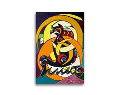 Premium Textil-Leinwand 30 x 45 cm Hoch-Format Luna-Kätz-Dreams, Petra Kolossa, Acryl auf Leinwand, 70x50, 2014 | Wandbild, HD-Bild auf Keilrahmen, Fertigbild auf hochwertigem Vlies, Leinwanddruck von Petra Kolossa