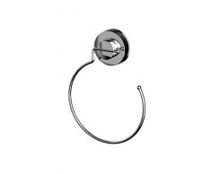 RIDDER 12050000 Handtuchring, Handtuchhalter mit Saughalter, chrom