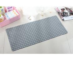 Bathlux rutschfeste Saugnapf Gummi Blöcke Design Bad Fußmatte, dunkelgrau, 13,39 X 2,99 x 2,36 cm