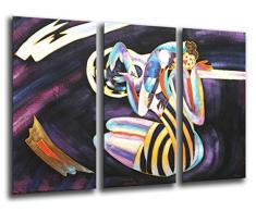 Wandbild - Abstraktes Kunst Bild, 97 x 62 cm, Holzdruck - XXL Format - Kunstdruck, ref.26165