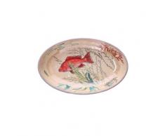 Nador Sea Life Teller, oval, 100% Melamin, 24 x 15 cm, in Geschenkbox, 2 Stück, Nicht zutreffend