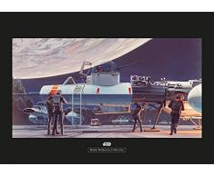 Komar Wandbild Star Wars Classic RMQ Yavin Hangar | Kinderzimmer, Jugendzimmer, Dekoration, Kunstdruck | ohne Rahmen | WB166-70x50 | Größe: 70 x 50 cm (Breite x Höhe)