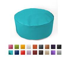 Hand Fotos Sitzhocker XL 65 x 65 x 35 (Türkis)