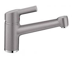 Blanco Elipso II Küchenarmatur- Einhebelmischer, HOCHDRUCK-Wasserhahn für die Küche, 1 Stück, SILGRANIT-Look, alumetallic, 514884