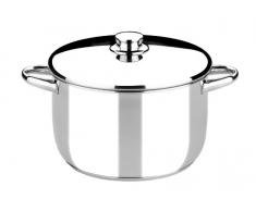 Monix Optima - Kochtopf, 16 cm, mit Topfdeckel aus Edelstahl 18/10