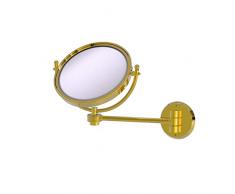 Allied Brass WM-5G/4X-PB Schminkspiegel, Wandmontage, 4-fache Vergrößerung, poliertes Messing