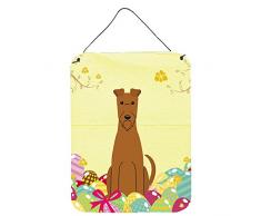Carolines Treasures Ostereier Irish Terrier Metalldruck 12x16 Mehrfarbig