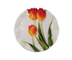 Teller, Tulpen-Motiv, groß, 10 Stück