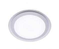 Verve Design Emerson 17W LED Deckenleuchte, silberfarbener Rand
