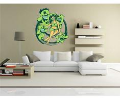 Indigos KAR-Wall-clm014-70 Wandtattoo fÃ¼rs Kinderzimmer clm014 - Lustige kleine Monster - Sexy Frauen - Wandaufkleber 70 x 78 cm