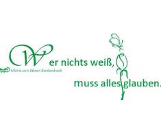 INDIGOS 4051719326185 Wandtattoo, Vinyl, grün, 60 x 10 x 10 cm