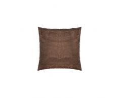 ZONS Kissen Look Samt 45 x 45 cm (4 Farben) – Füllung 450 g (Kaffee)