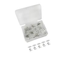 Sheeppe 50 Pcs sumind Klar Twist Pins Köpfen Twisty Pin mit Kunststoff Enthalten Box für Polstermöbel Feste Decken Sofa Sets bedskirts