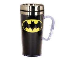 DC Comics 17236 Batman Logo Insulated Travel Mug Becher, acryl, schwarz