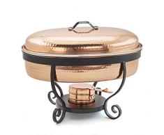 Old Dutch 685CP 41,9 x 36,8 x 34,3 cm, gehämmertes Kupfer, 6 Stück Chafing Dish one size one size gehämmertes Kupfer