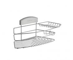 COMPACTOR RAN6021 Merhzweckhalter mit Seifenablage für Dusche, 34,6 x 14 x 15,5 cm
