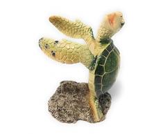 Nauti Weinflaschenhalter mit süßer grüner Meeresschildkröte, 20,3 cm hoch, Polyesterharz, 400 A