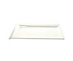 Tognana Porcellane Tablett rechteckig Weiß, 32 x 20 cm, Einheitsgröße