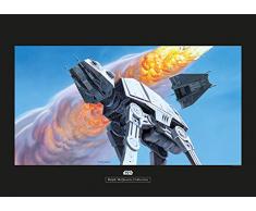 Komar Wandbild Star Wars Classic RMQ Hoth Battle at-at | Kinderzimmer, Jugendzimmer, Dekoration, Kunstdruck | ohne Rahmen | WB143-70x50 | Größe: 70 x 50 cm (Breite x Höhe)