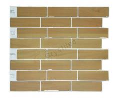 Crystiles schälen und Stick selbstklebend DIY Duett Aufklebbares Vinyl Wand Fliesen Für Küche und Badezimmer Décor Projekte, Wood Style, Artikel # 91010834, 25,4 x 25,4 cm, je 6 Blatt Pack