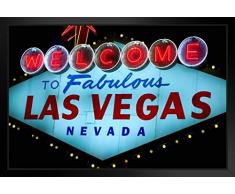 Poster Gießerei Welcome to Fabulous Las Vegas Kultiges Sign Foto Kunstdruck von proframes 20x14 inches Framed Poster