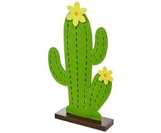 Mopec Kaktus Filzunterlage, Holz, 20 x 33 cm, Grün, Einheitsgröße