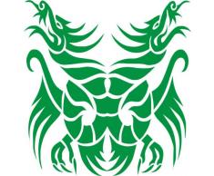 INDIGOS 4051095011620 Wandtattoo w101 Drachen 120 x 111 cm, grün