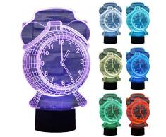 zltfashion 3D Visual Optische Illusion Colorful LED Tischleuchte Touch Cooles Design Nachtlicht Weihnachten 4 Geschenke romantischen Urlaub Creative Gadget