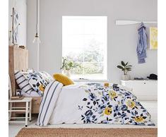 Tom Joule Joules Galley Grade Bettbezug mit Blumenmuster, Kreide, kreidefarben, King Size