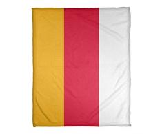 ArtVerse NFS Kansas City Football Stripes Decke, Coral Fleece, 60 x 80, Red Accent