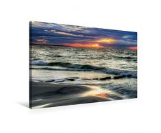 Calvendo Premium Textil-Leinwand 75 cm x 50 cm Quer, Ostseestrand DarÃ | Wandbild, Bild auf Keilrahmen, Fertigbild auf Echter Leinwand, Leinwanddruck Menschen Menschen