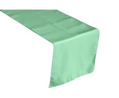 LA, Leinen, Polyester, Popelin, Tischläufer, Polyester, Mint, 35.56 x 274.3 x 0.04 cm