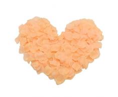 Zorpia Rosenblätter für Hochzeit, Jubiläum, Party, 2200 Stück pfirsich