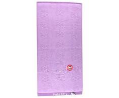 Kitty Strandtuch 71,1 x 132,1 cm 100% Baumwolle Bad Dusche Lila Band Muster