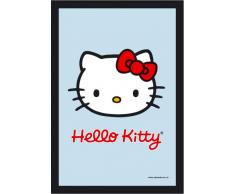 empireposter - Hello Kitty - Gesicht - GrÃ¶Ãe (cm), ca. 20x30 - Bedruckter Spiegel, NEU - Beschreibung: - Bedruckter Wandspiegel mit schwarzem Kunststoffrahmen in Holzoptik -