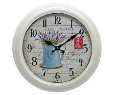 Antique Home 15607 Carte Postale Metall Wanduhr Antik Optik