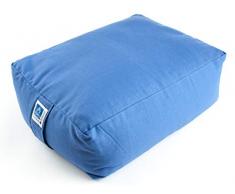 Berk YO-32-BB Meditations-Zubehör - Quader Meditationskissen, blau